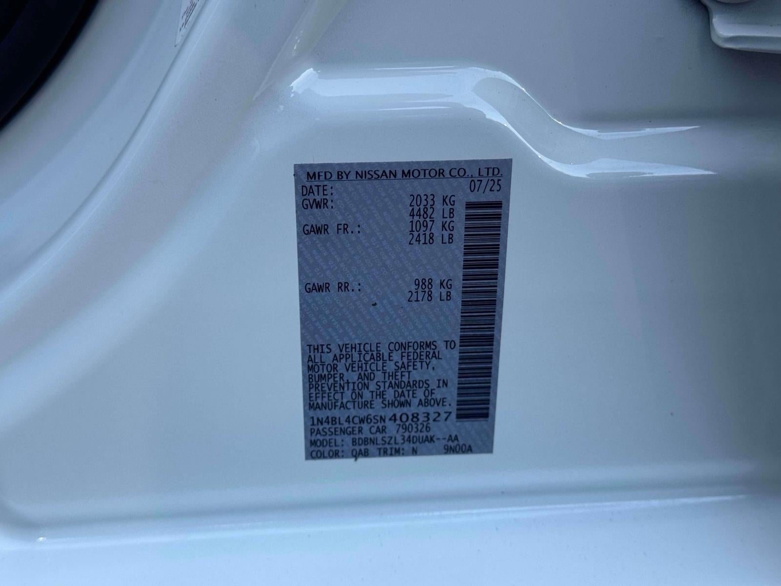 2025 Nissan Altima SR AWD