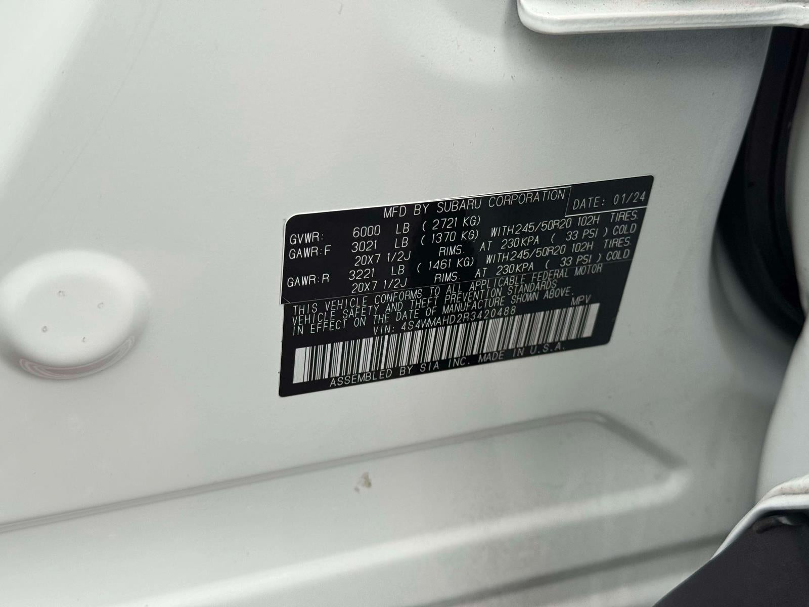2024 Subaru Ascent Onyx Edition 7-Passenger