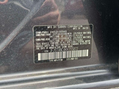 2019 Subaru Crosstrek 2.0i Limited