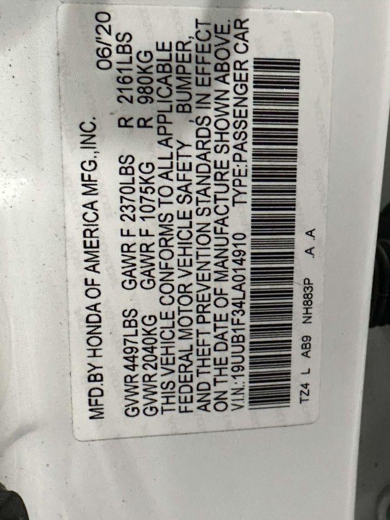 2020 Acura TLX Standard