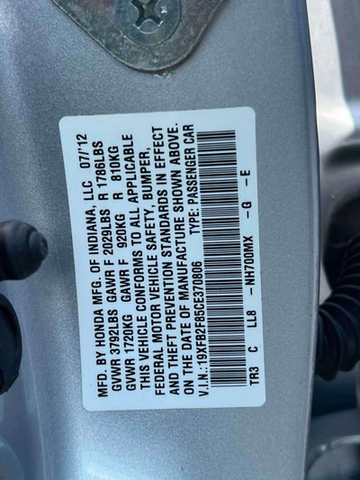 2012 Honda Civic EX
