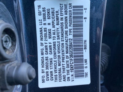 2016 Honda Civic EX-T