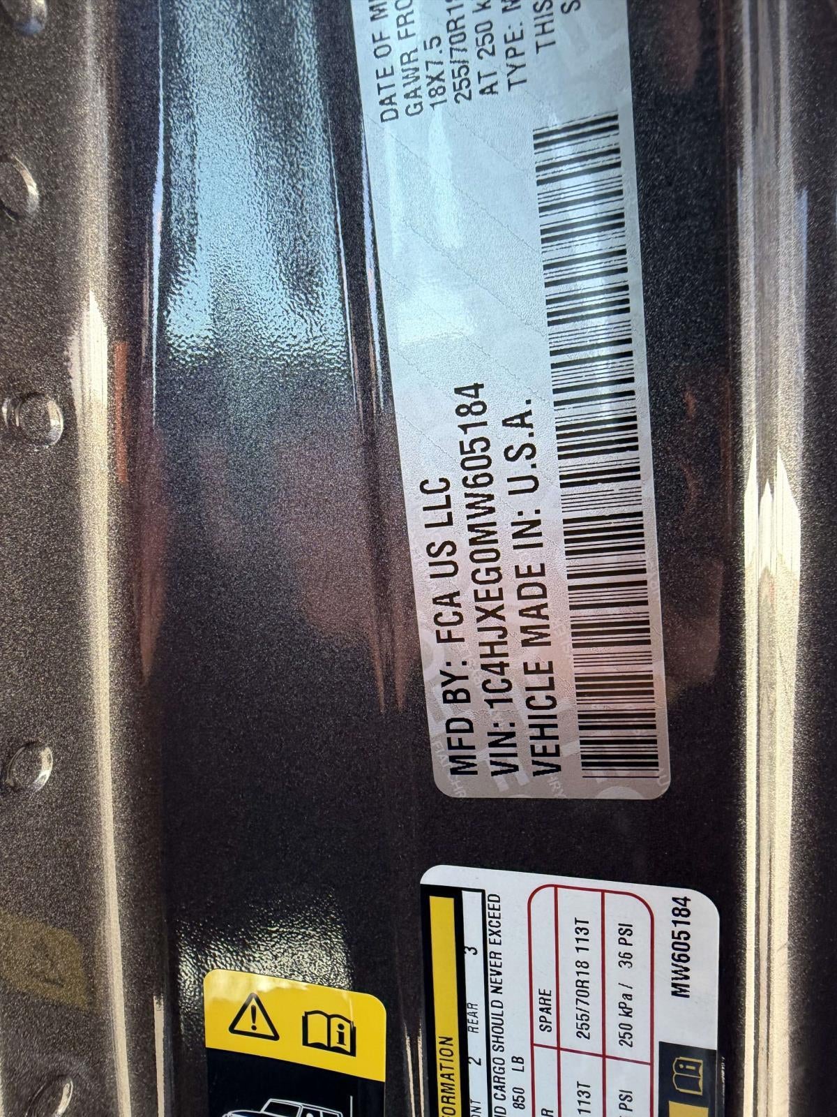 2021 Jeep Wrangler Unlimited Sahara 4x4