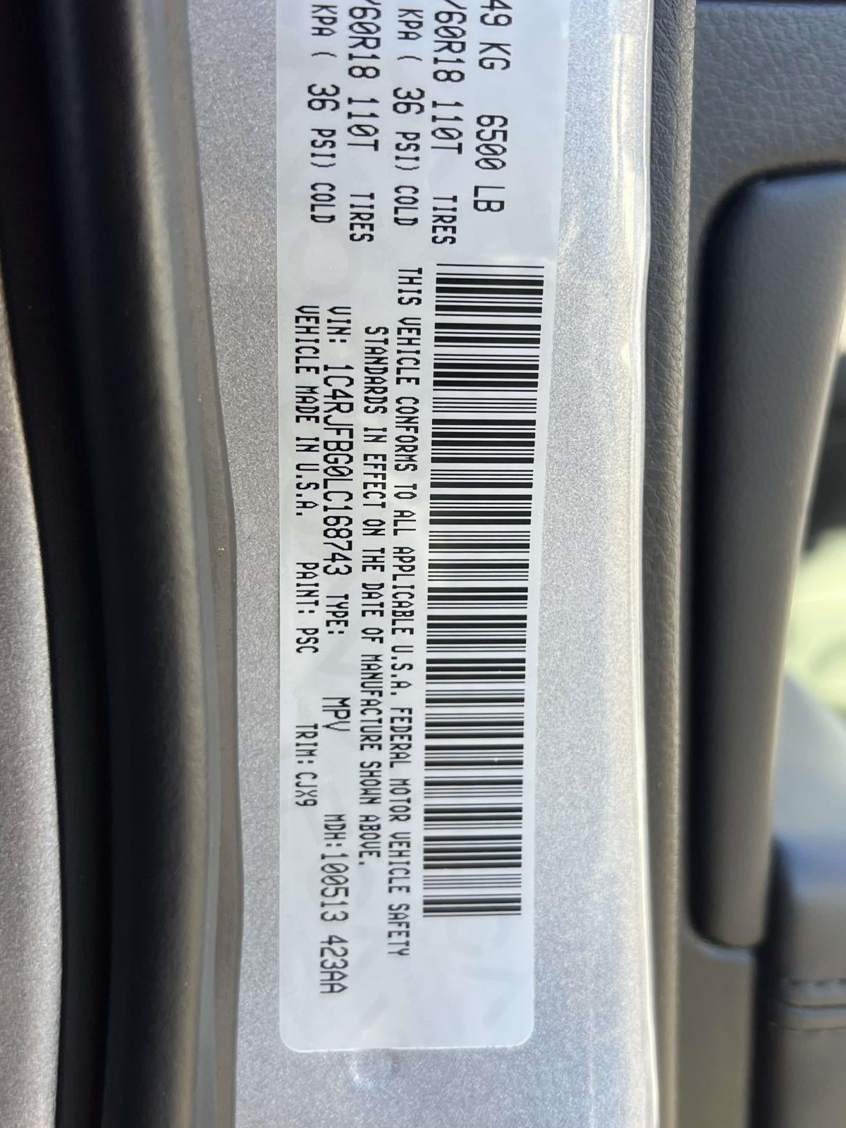 2020 Jeep Grand Cherokee Limited 4X4