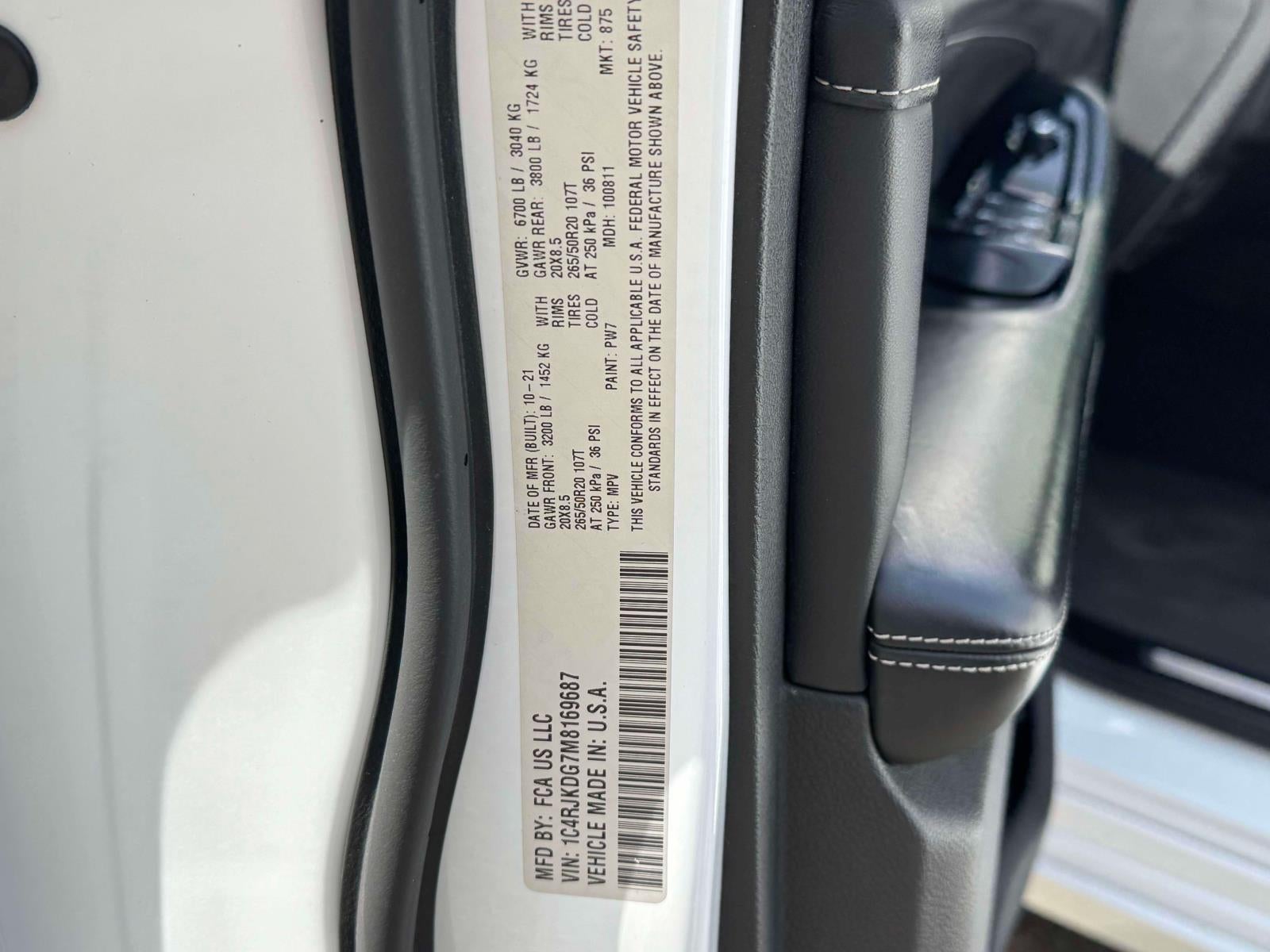 2021 Jeep Grand Cherokee L Overland 4x4