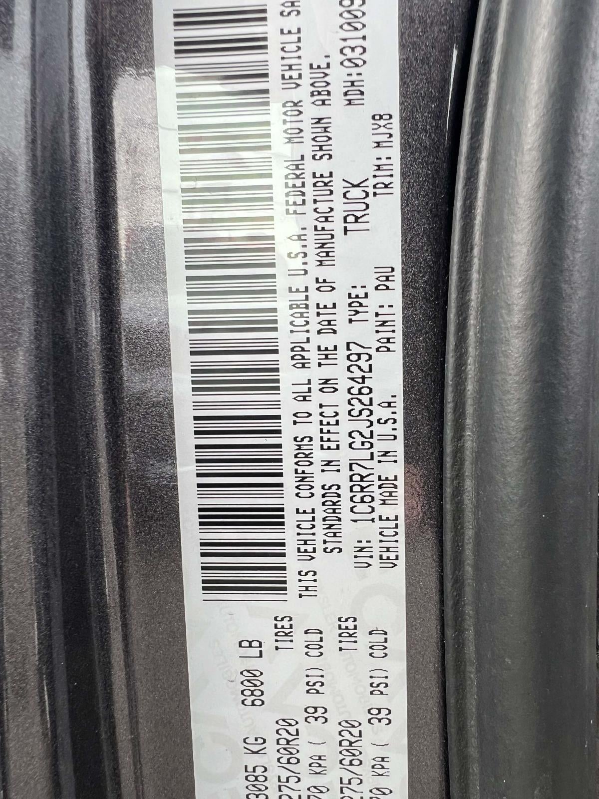 2018 RAM 1500 Big Horn Crew Cab 4x4 57' Box