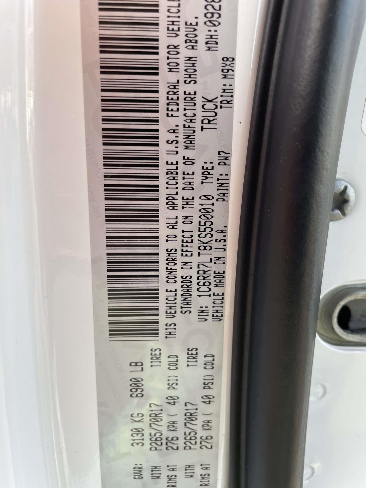 2019 RAM 1500 Classic SLT Crew Cab 4x4 57' Box