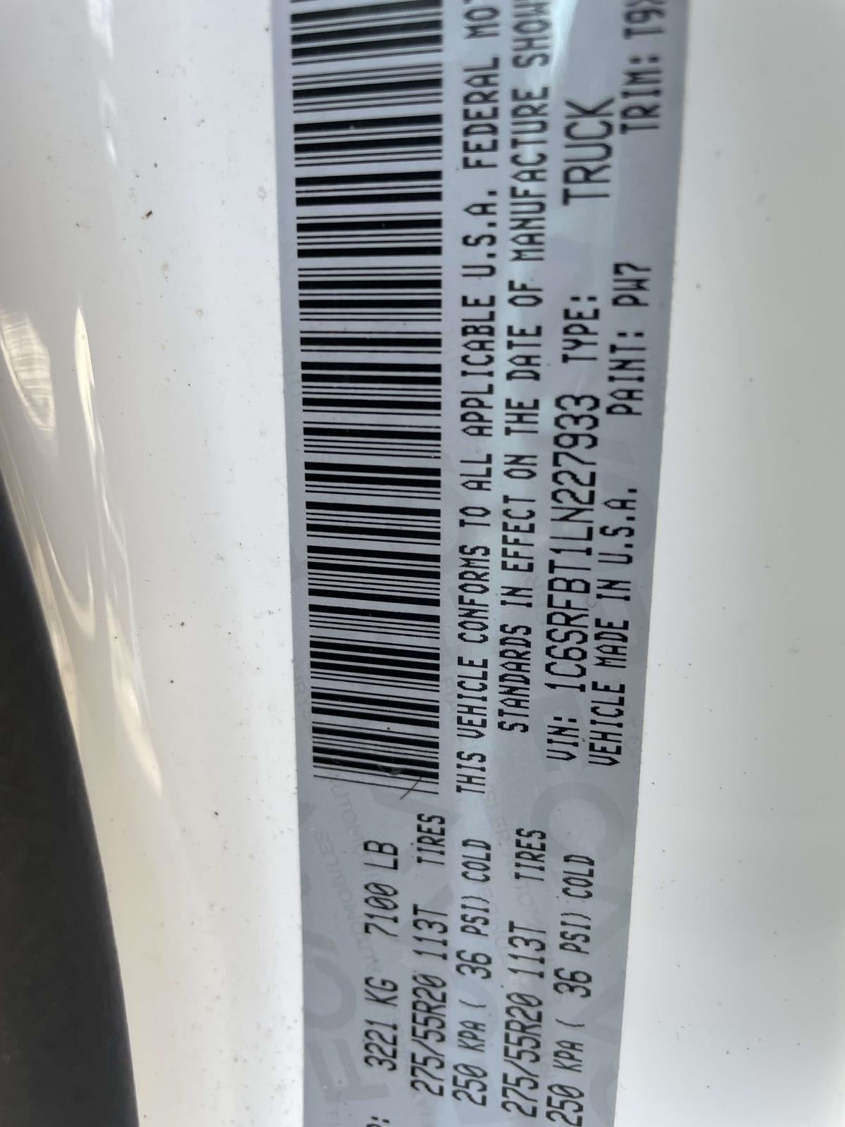 2020 RAM 1500 Big Horn Quad Cab 4x4 64' Box