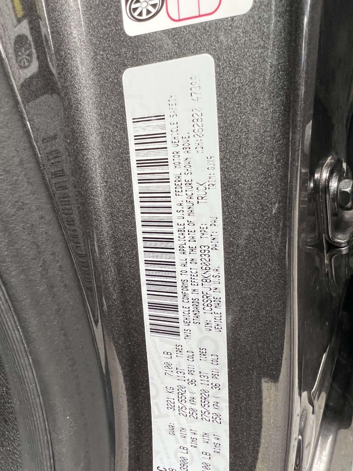 2019 RAM 1500 Laramie Crew Cab 4x4 57' Box