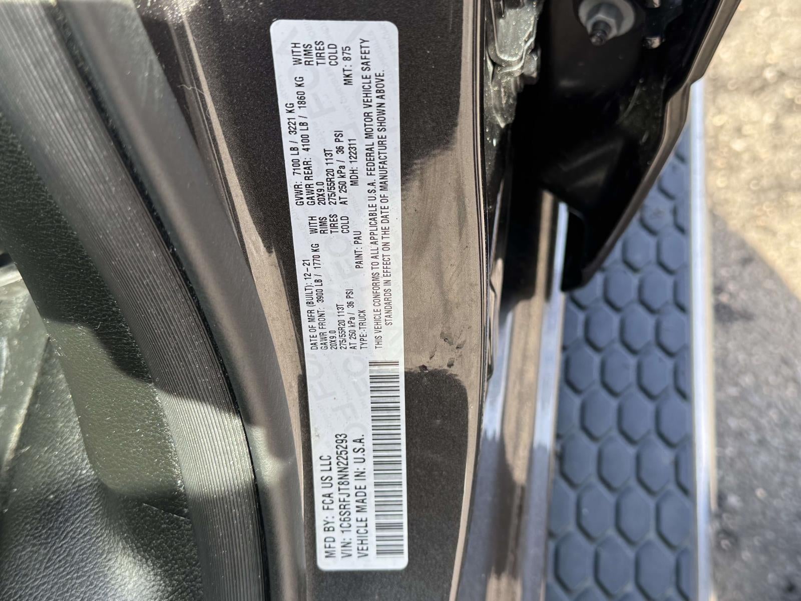 2022 RAM 1500 Laramie Crew Cab 4x4 57' Box