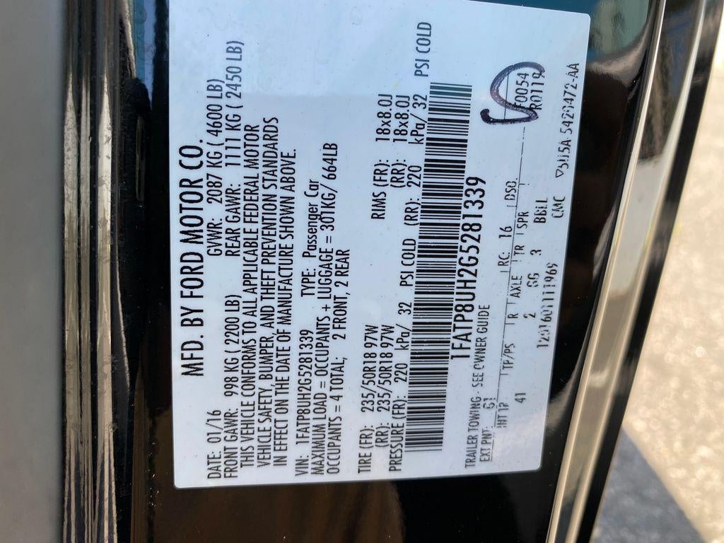 2016 Ford Mustang EcoBoost Premium
