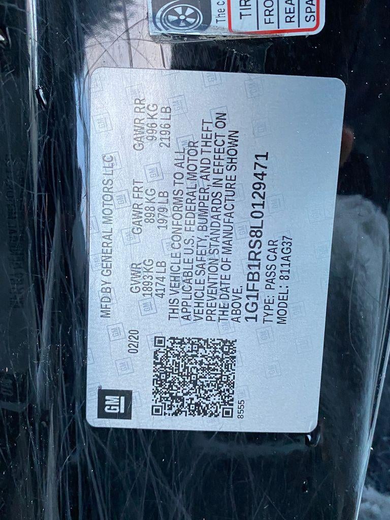 2020 Chevrolet Camaro RWD Coupe 1LT