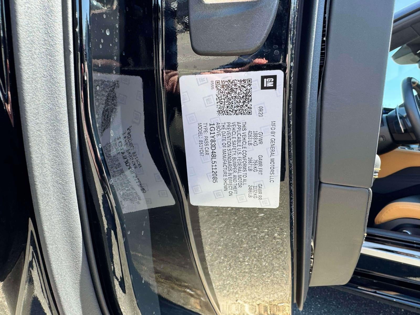 2020 Chevrolet Corvette Stingray RWD Convertible 3LT