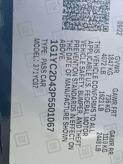 2023 Chevrolet Corvette Stingray RWD Coupe 3LT