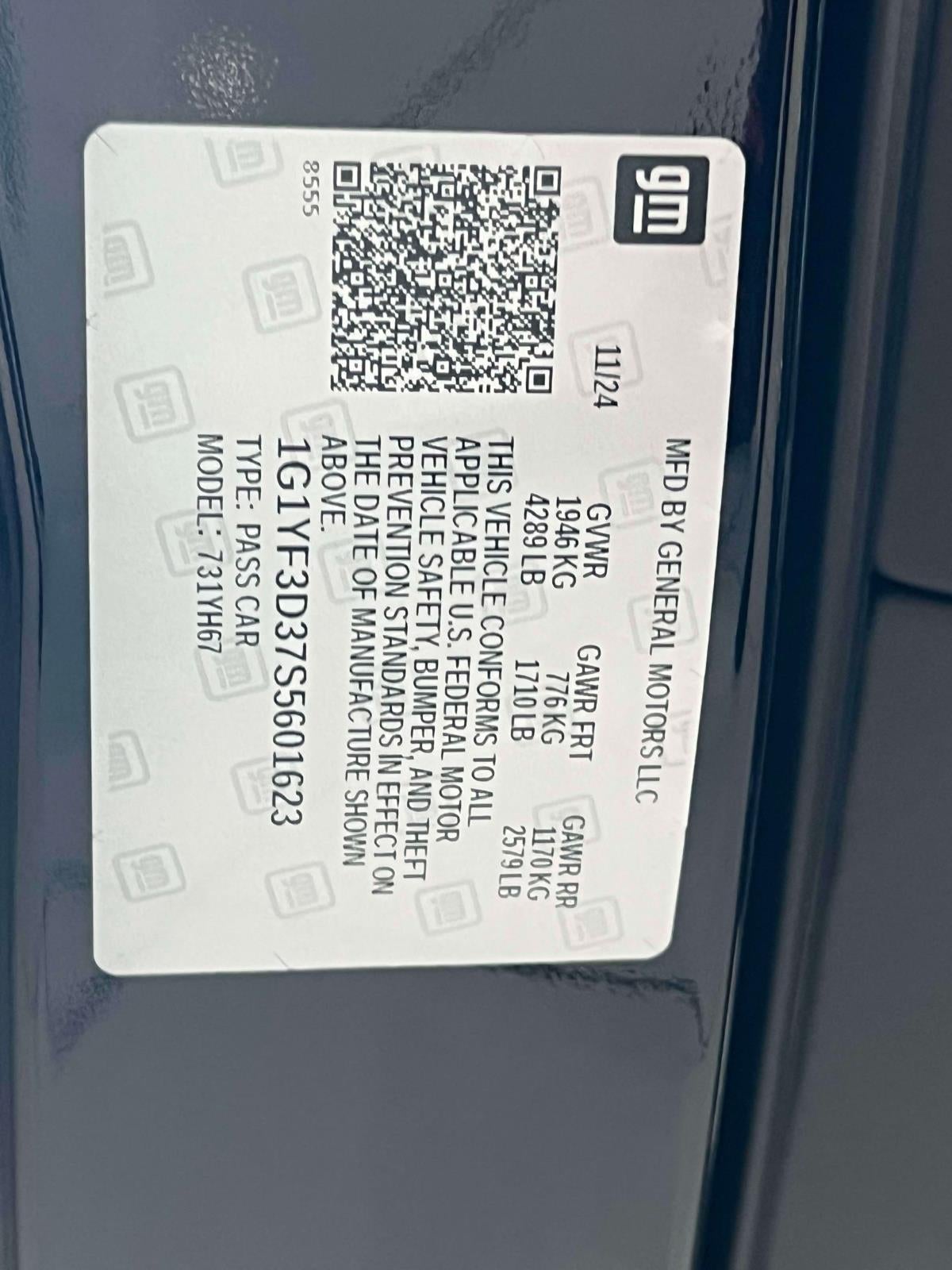 2025 Chevrolet Corvette Z06 RWD Convertible 3LZ