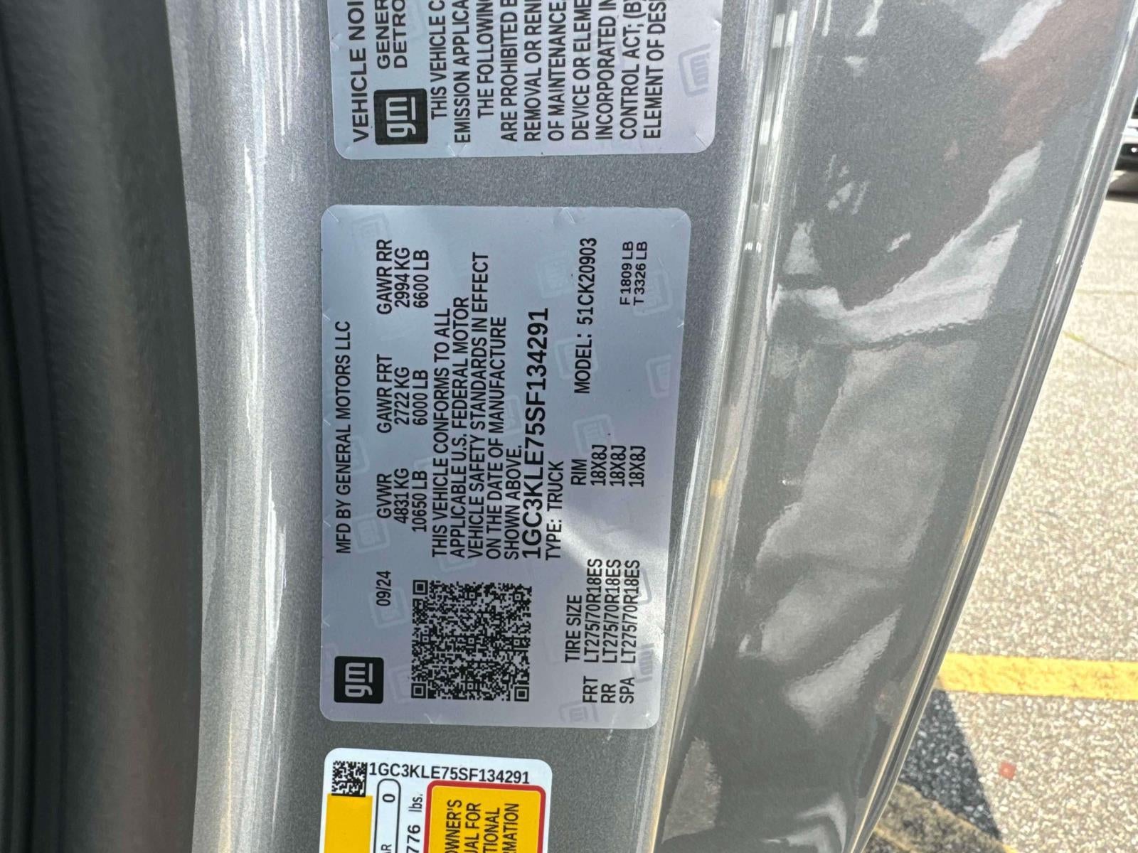 2025 Chevrolet Silverado 2500HD 4WD Regular Cab Long Bed Work Truck