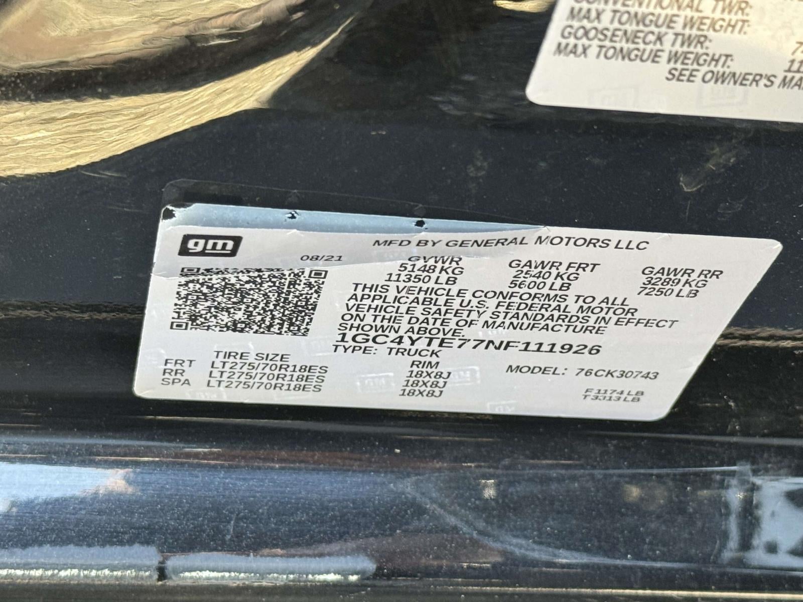 2022 Chevrolet Silverado 3500HD 4WD Crew Cab Standard Bed LT