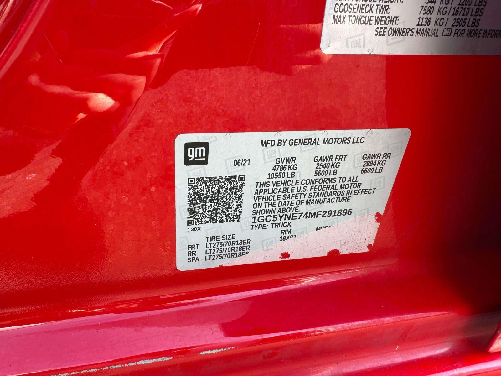 2021 Chevrolet Silverado 2500HD 4WD Double Cab Standard Bed LT