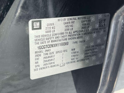 2017 Chevrolet Colorado 4WD LT