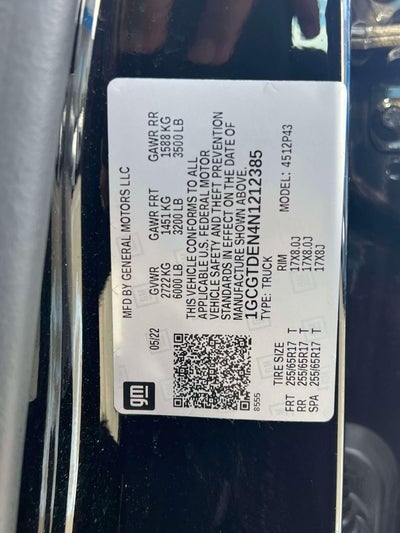 2022 Chevrolet Colorado 4WD Crew Cab Short Box Z71