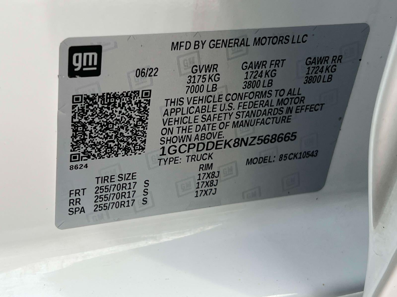 2022 Chevrolet Silverado 1500 4WD Crew Cab Standard Bed LT