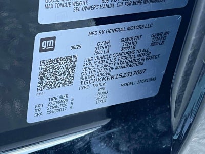 2025 Chevrolet Silverado 1500 4WD Crew Cab Short Bed LT with 2FL