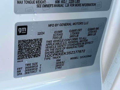 2025 Chevrolet Silverado 1500 4WD Crew Cab Short Bed LT with 2FL