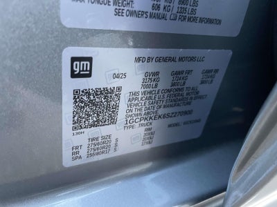 2025 Chevrolet Silverado 1500 4WD Crew Cab Short Bed LT with 2FL