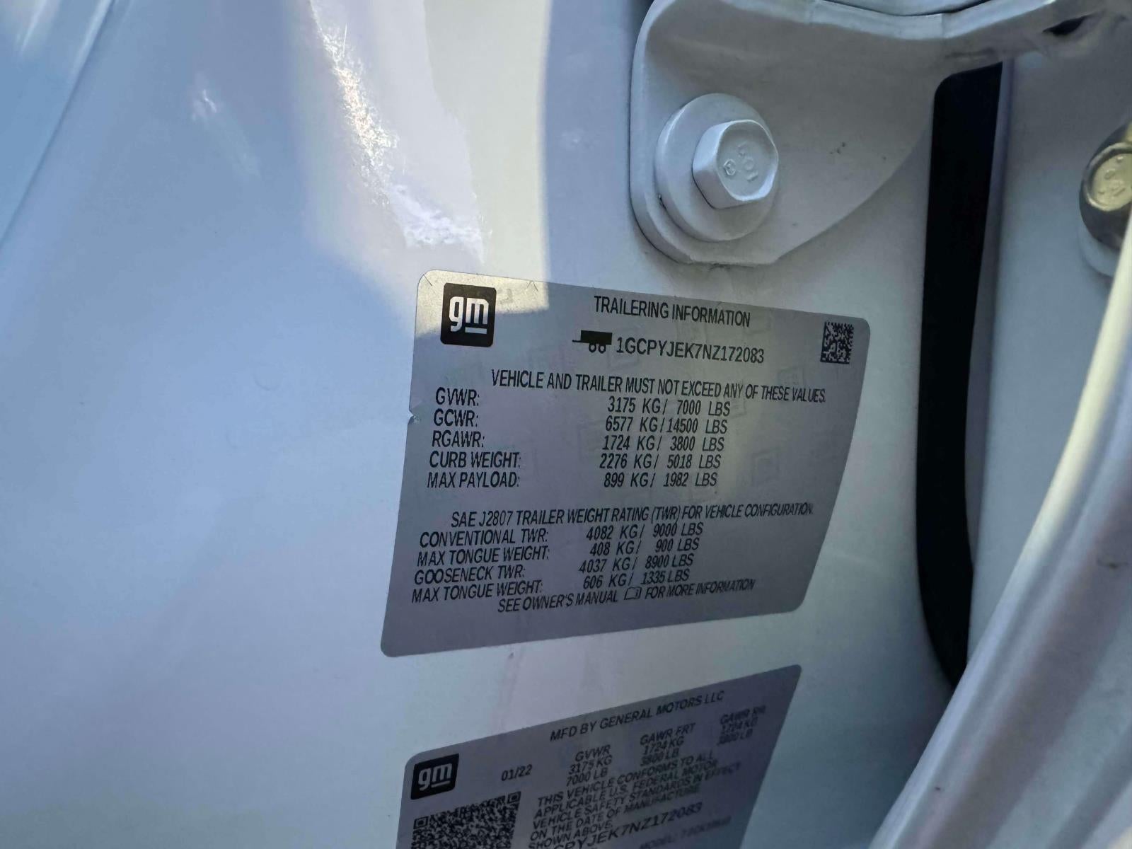 2022 Chevrolet Silverado 1500 LTD 4WD Crew Cab Short Bed LT with 2FL