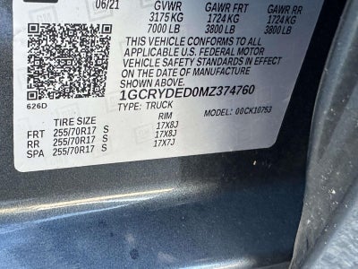 2021 Chevrolet Silverado 1500 4WD Double Cab Standard Bed LT