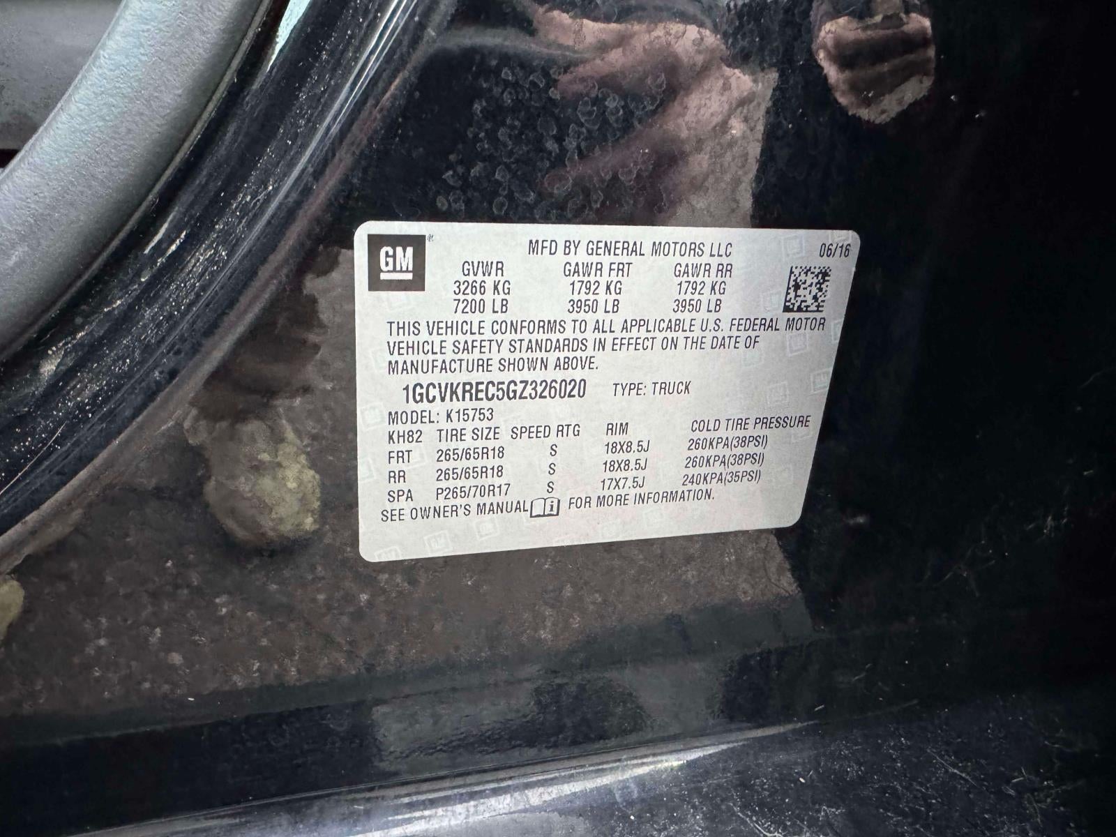 2016 Chevrolet Silverado 1500 2LT