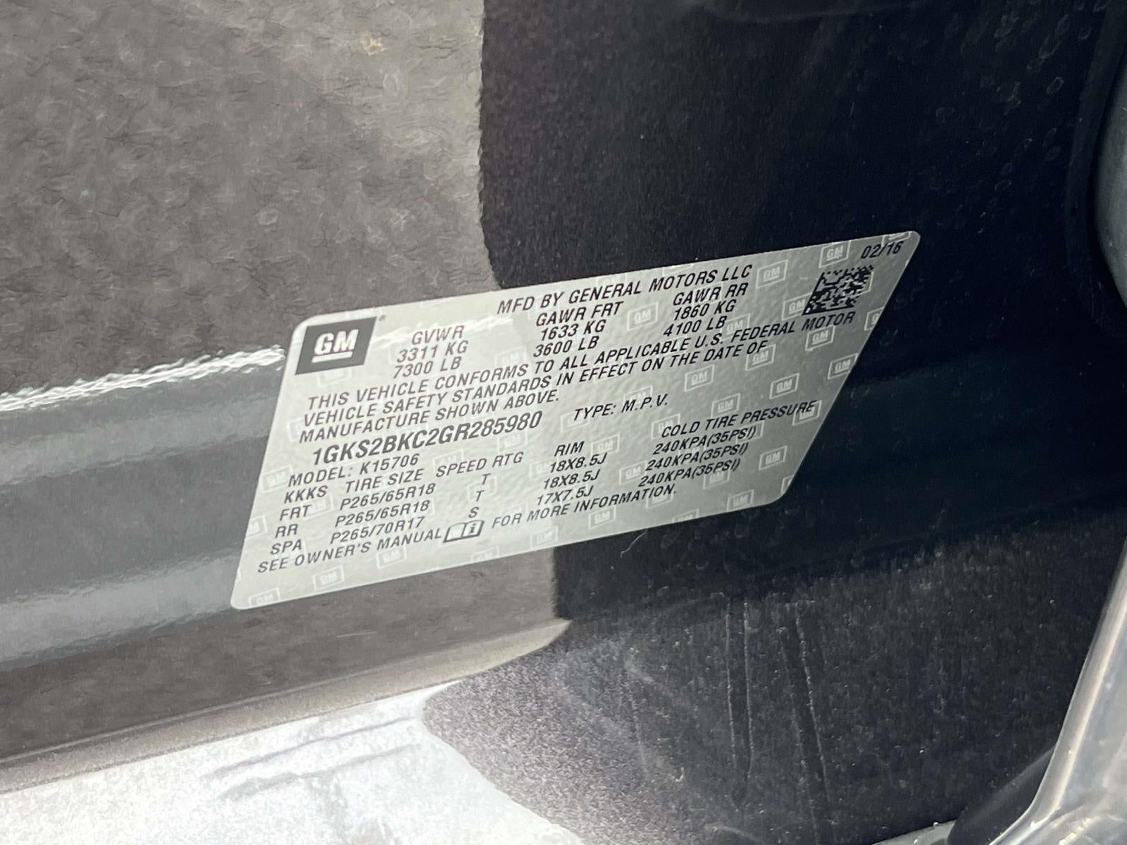 2016 GMC Yukon SLT