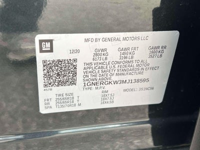 2021 Chevrolet Traverse FWD LT Cloth