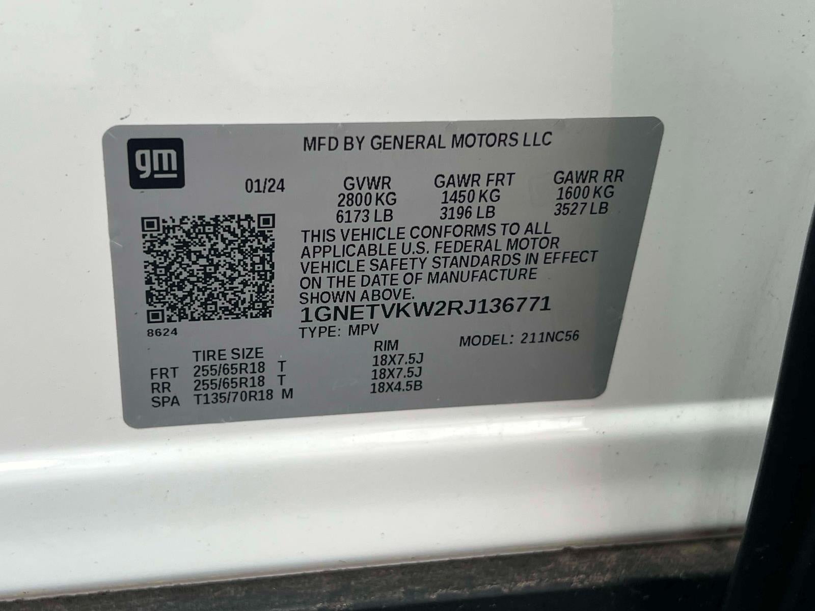 2024 Chevrolet Traverse Limited AWD LT Cloth