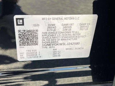 2020 Chevrolet Traverse AWD LT Cloth