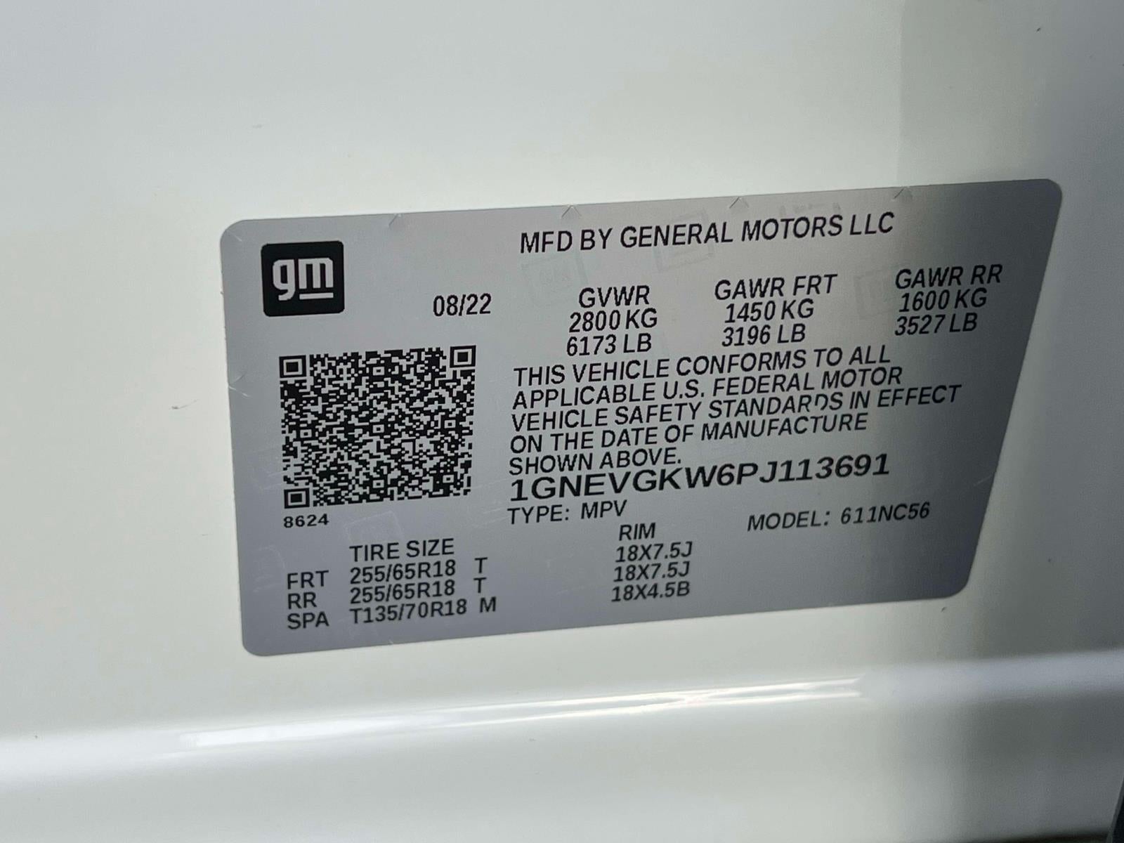 2023 Chevrolet Traverse AWD LT Cloth