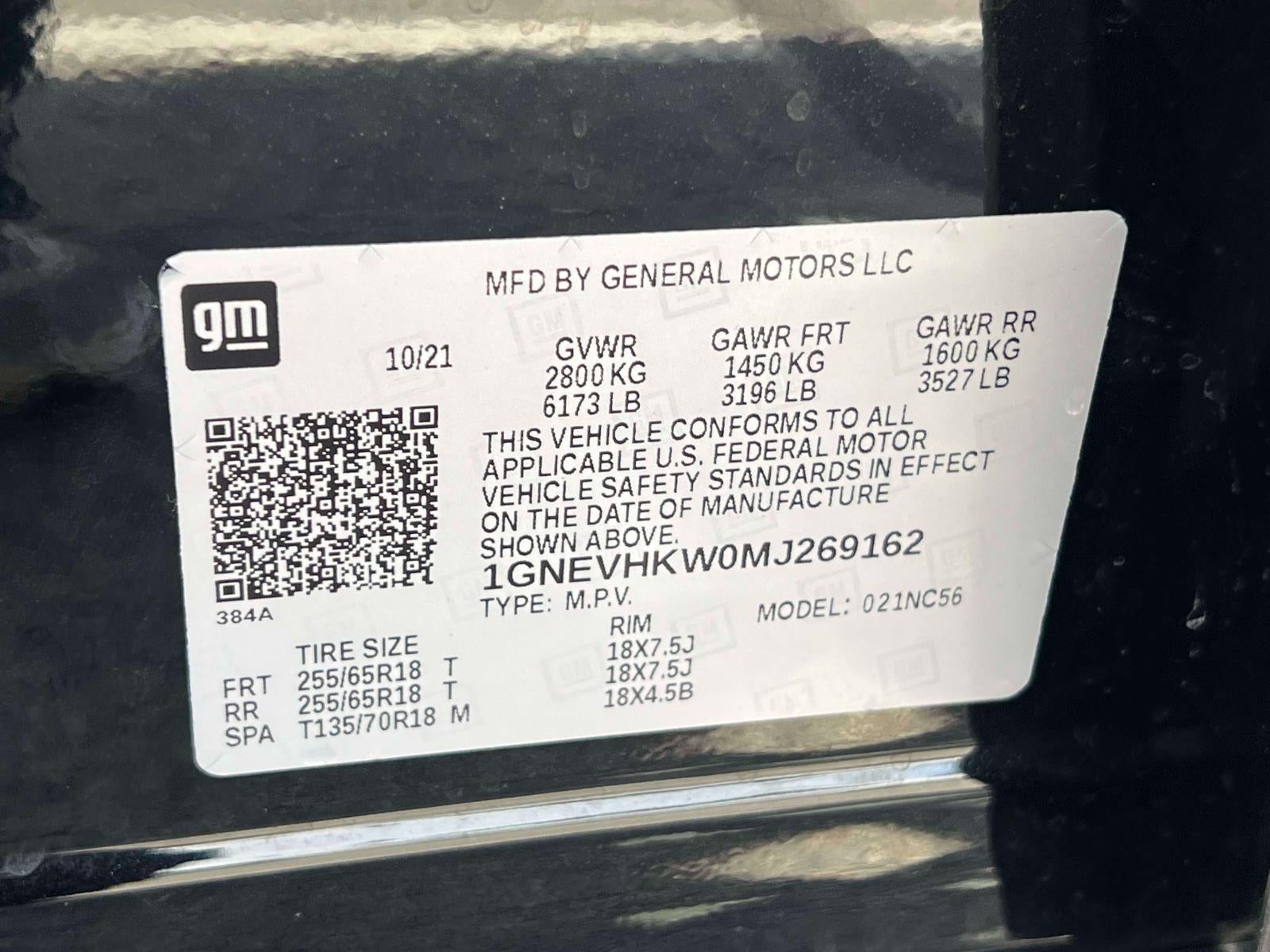 2021 Chevrolet Traverse AWD LT Leather