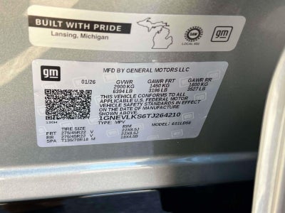 2026 Chevrolet Traverse AWD RS