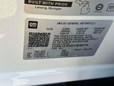 2026 Chevrolet Traverse AWD RS