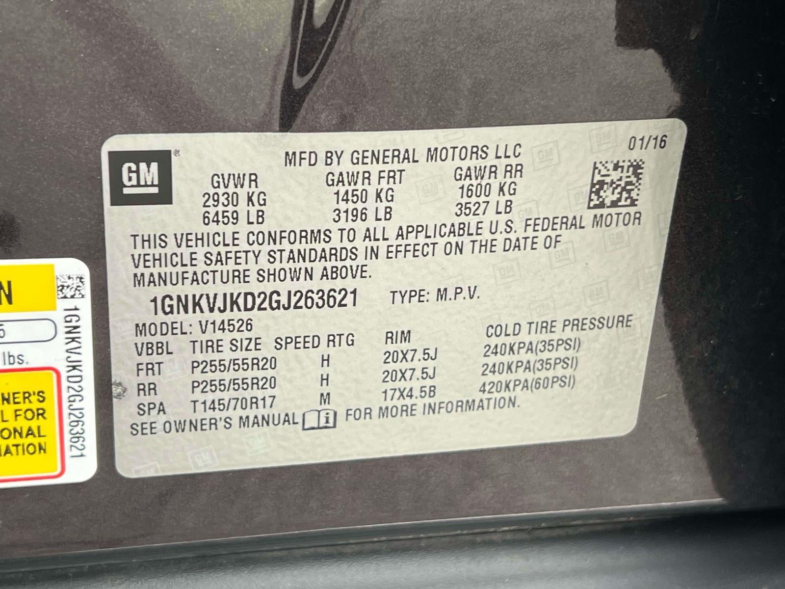 2016 Chevrolet Traverse LTZ