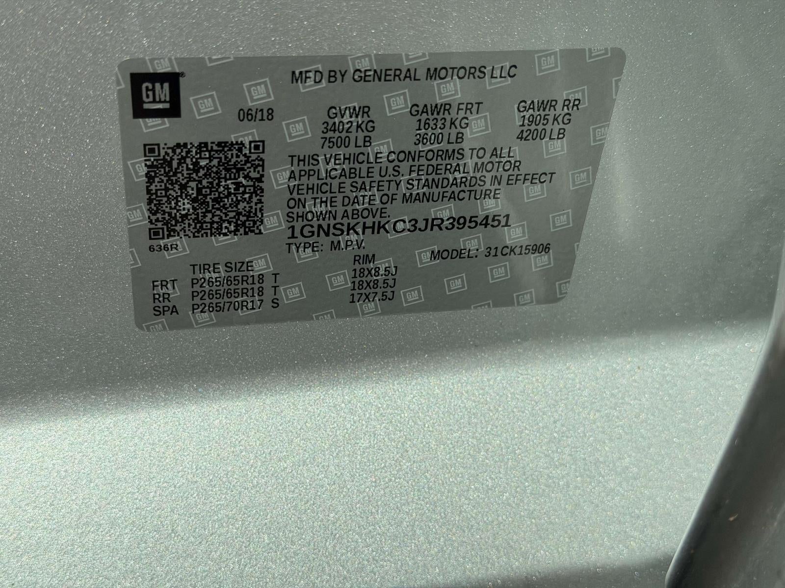 2018 Chevrolet Suburban LT