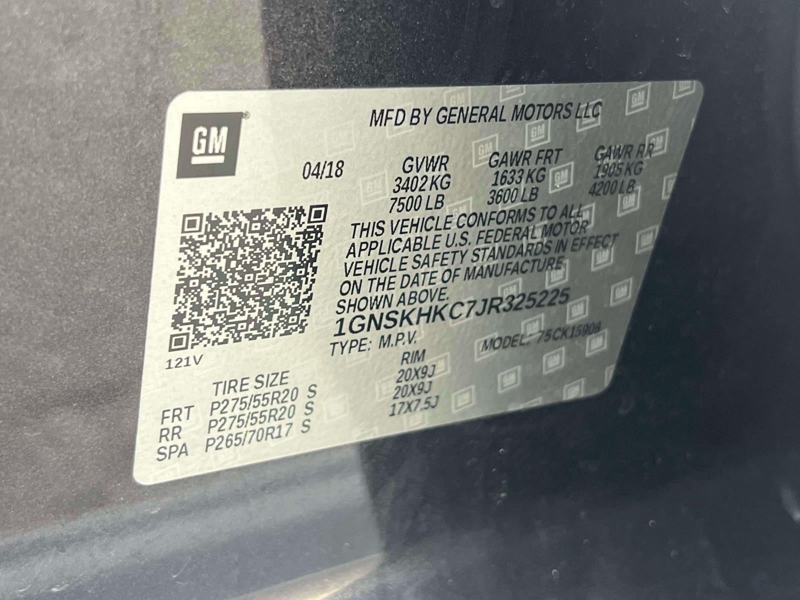 2018 Chevrolet Suburban LT