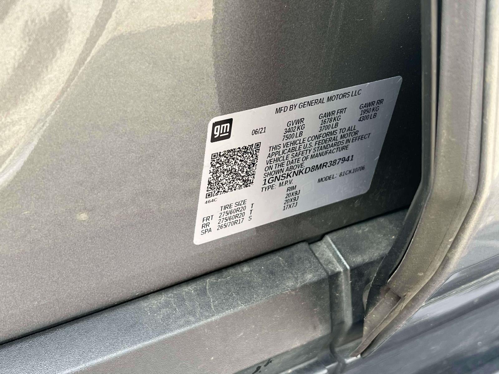 2021 Chevrolet Tahoe 4WD LT