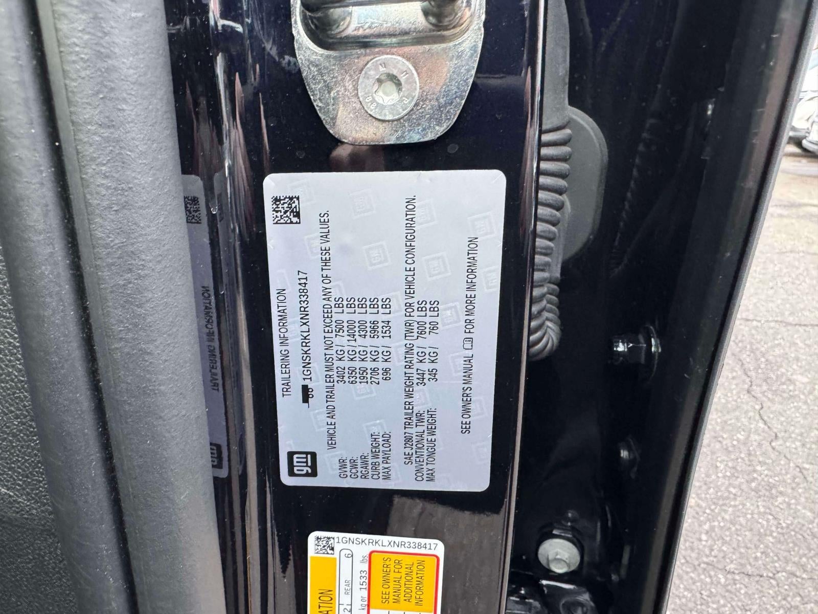 2022 Chevrolet Tahoe 4WD RST