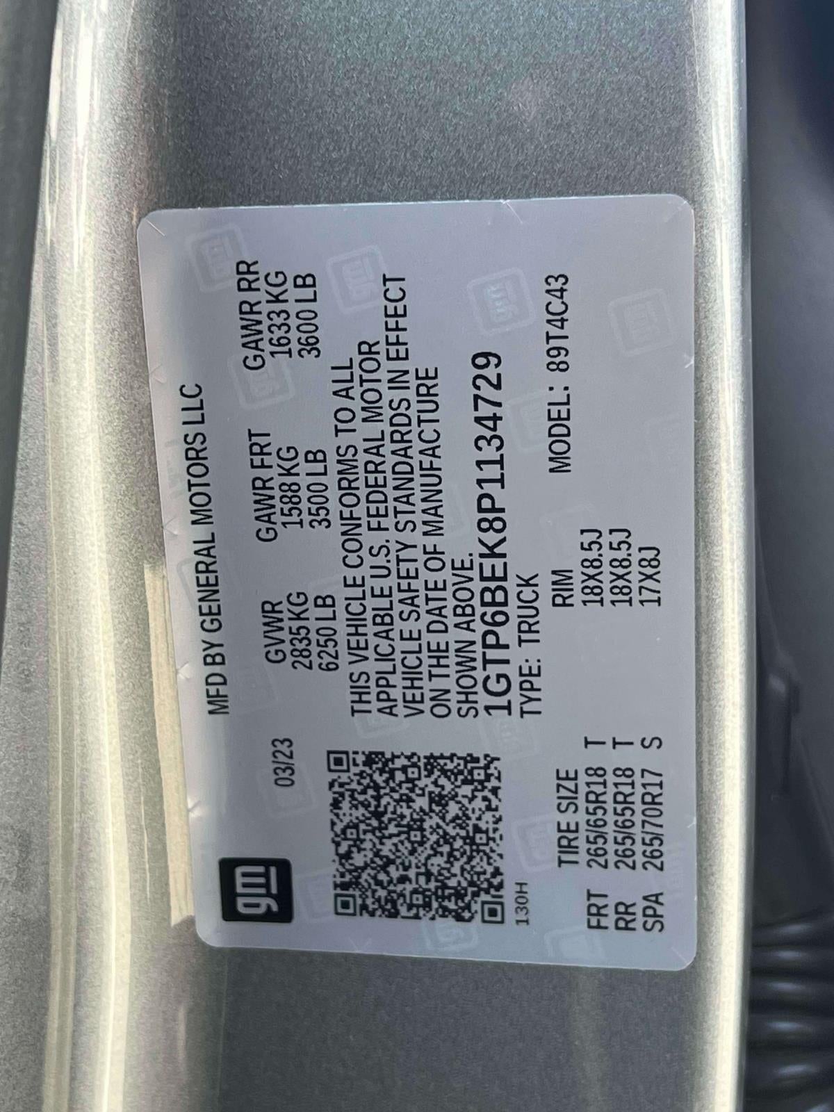 2023 GMC Canyon 4WD Crew Cab Short Box Elevation