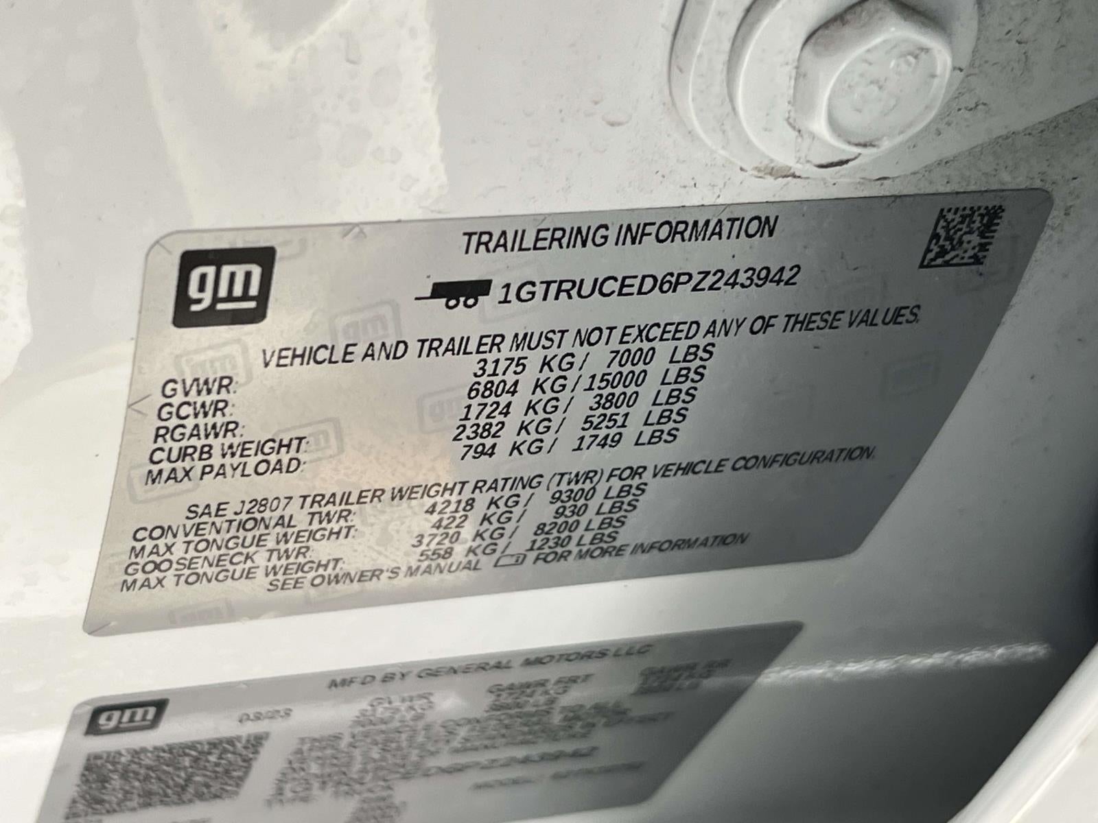 2023 GMC Sierra 1500 4WD Double Cab Standard Box Elevation with 3SB