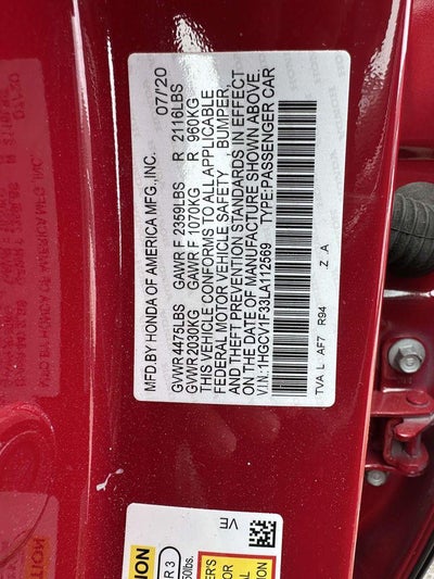 2020 Honda Accord Sport