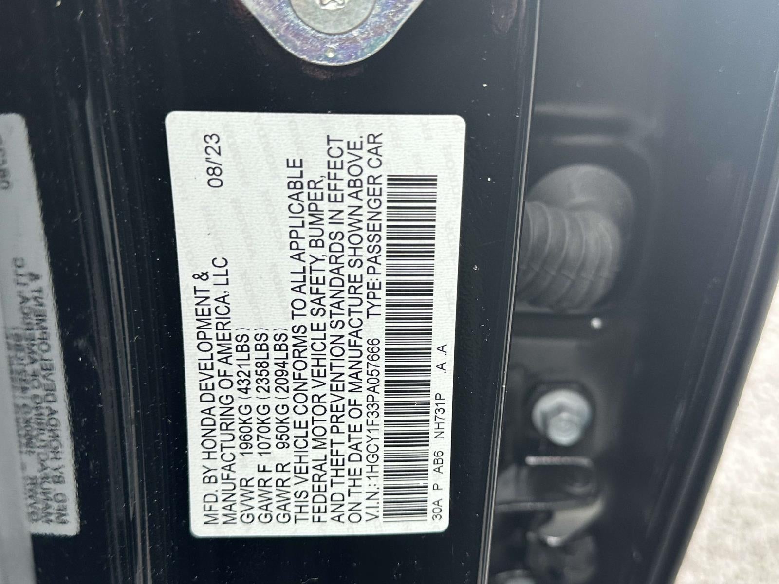 2023 Honda Accord EX