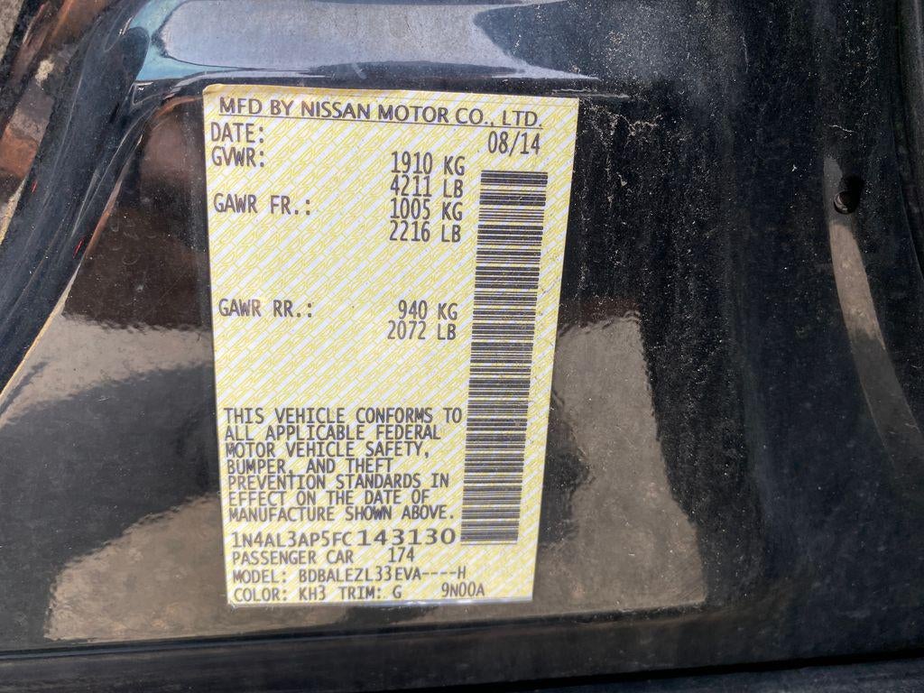 2015 Nissan Altima 2.5 S