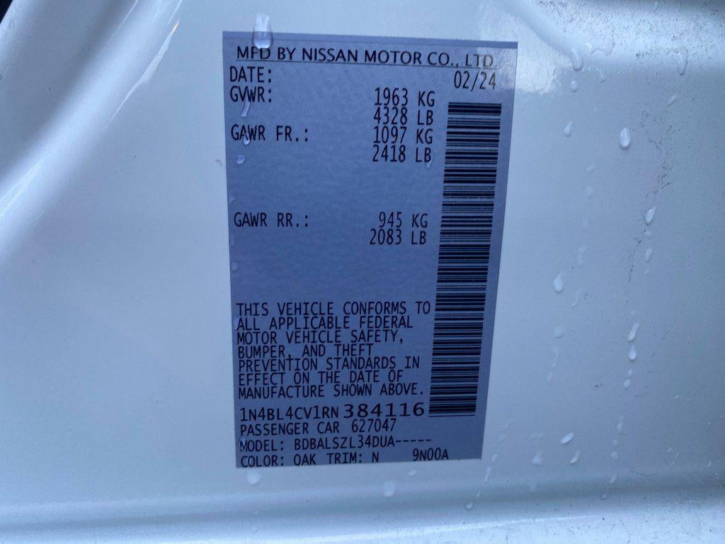 2024 Nissan Altima SR FWD